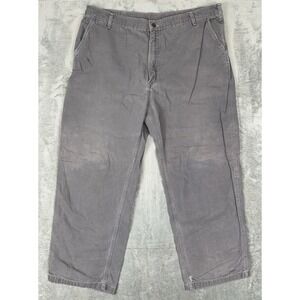 Carhartt Cargo Pants 42x30 Mens Gray Original Dungaree‎ Fit B175 CHR